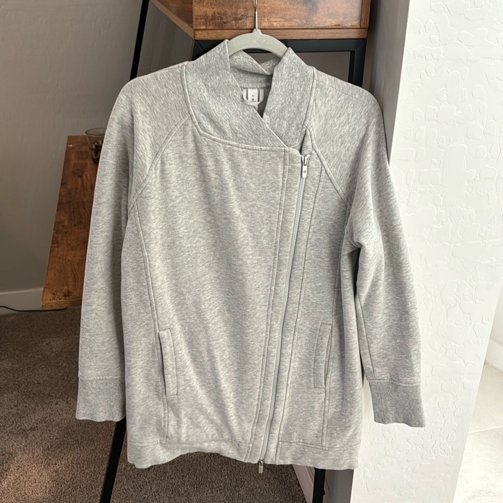 Lululemon Gray Zip Up Sweater Coat Size 8